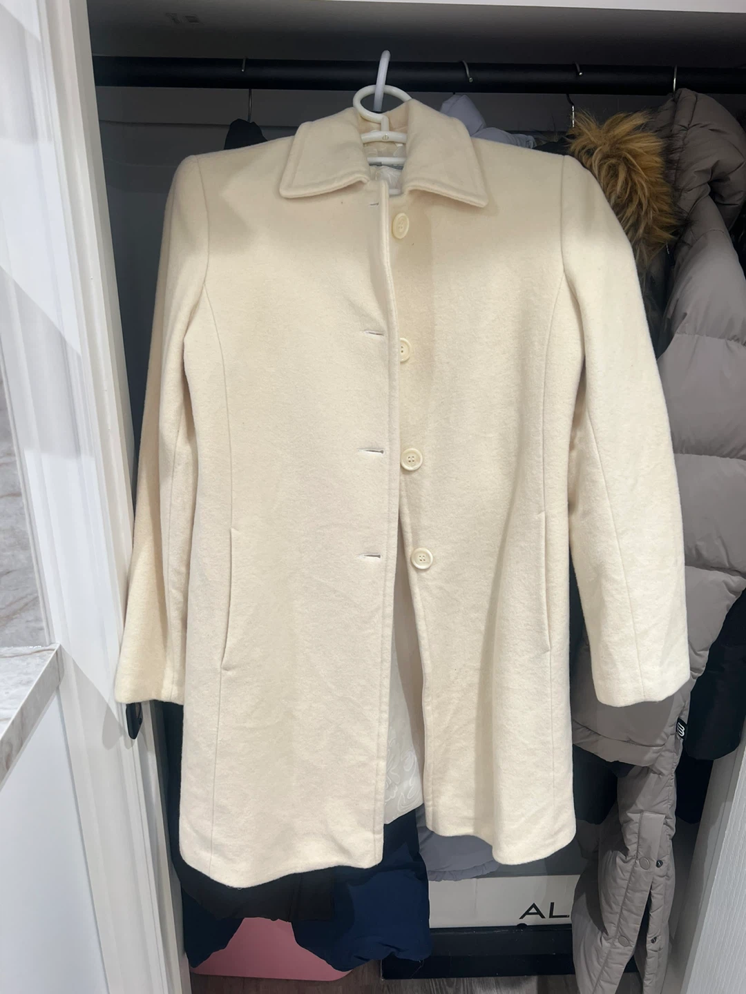 BOLINI Wool Blend Coat - Cream - photo 3