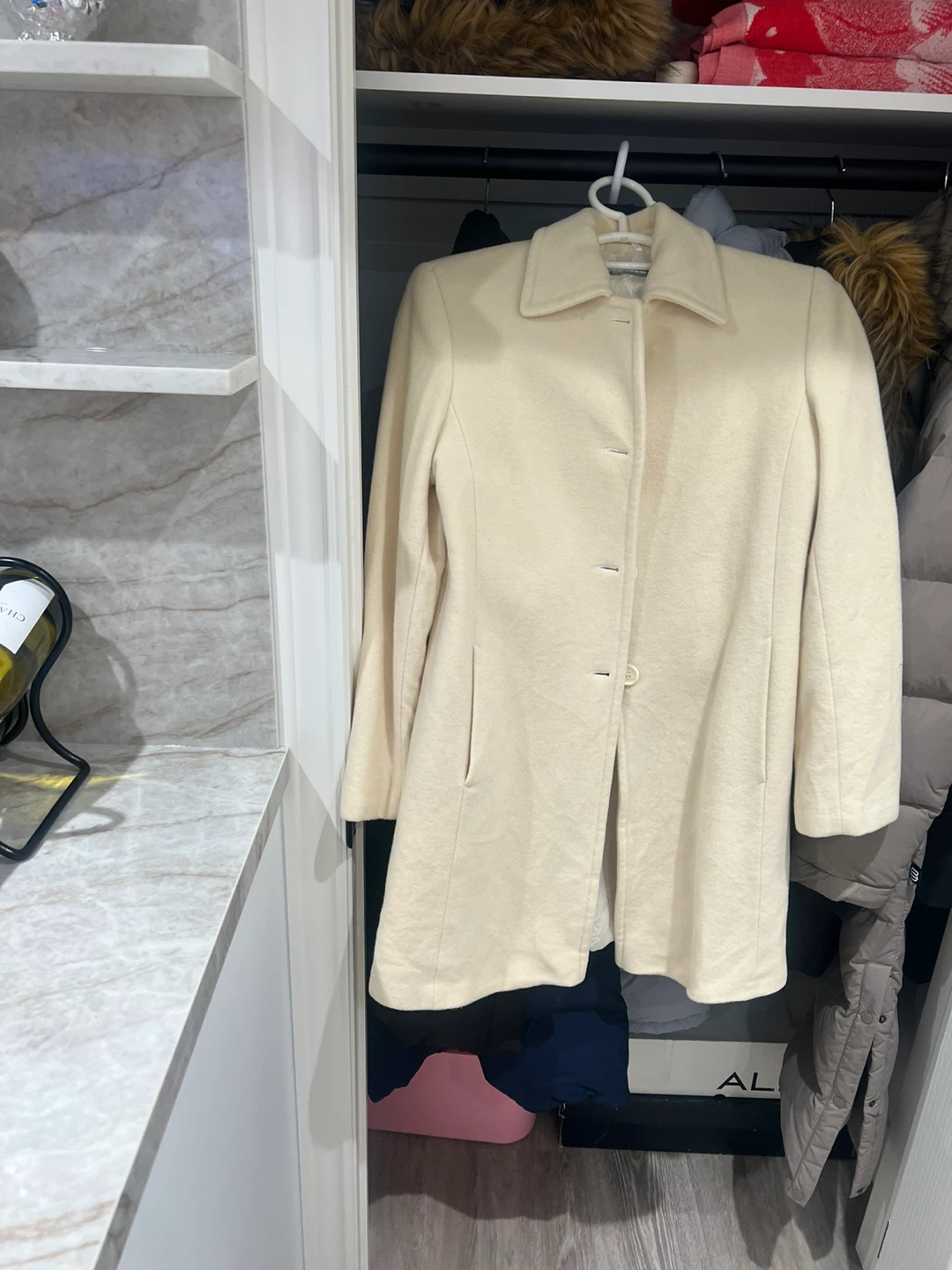 BOLINI Wool Blend Coat - Cream