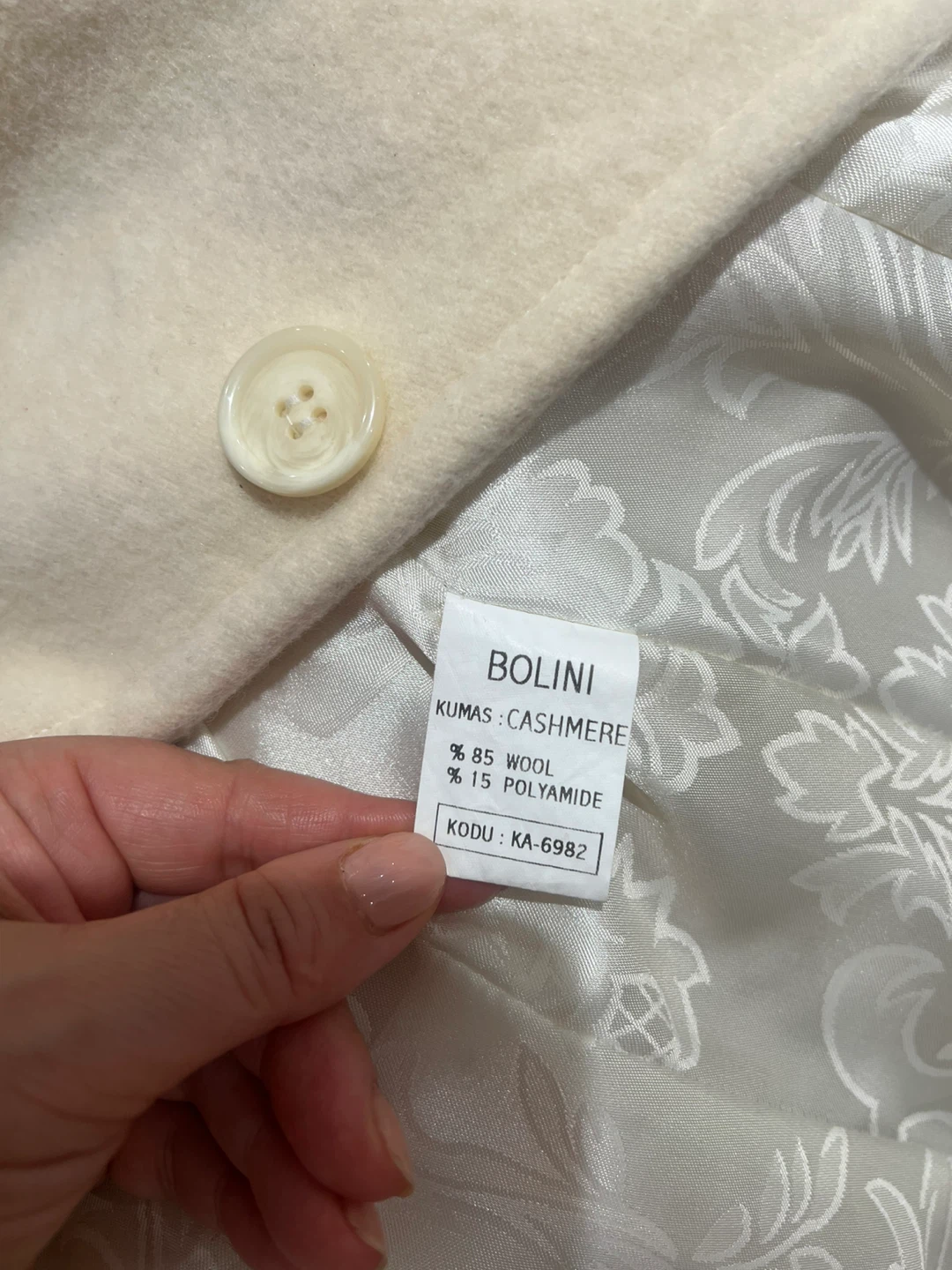 BOLINI Wool Blend Coat - Cream - photo 5