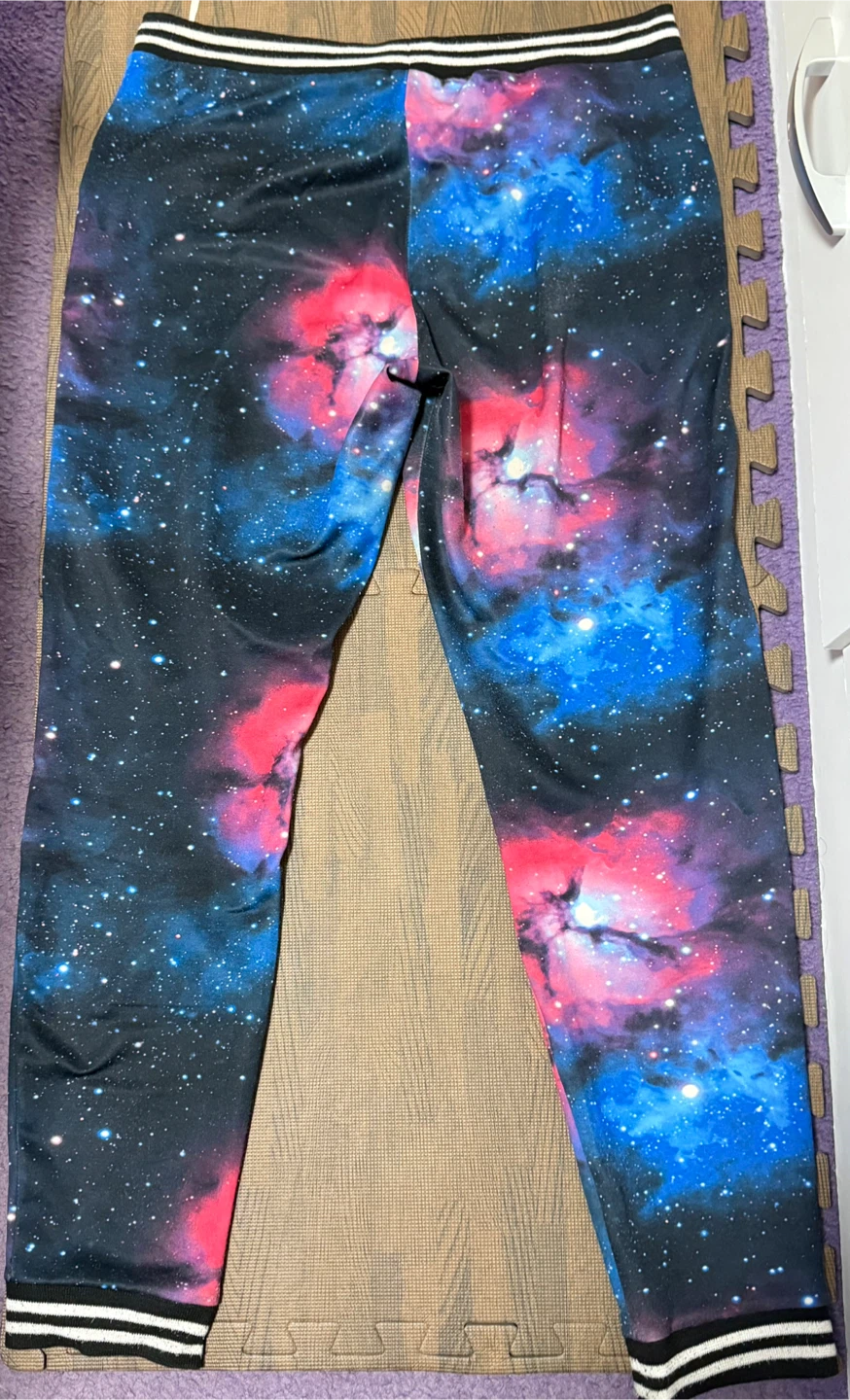 Ardene Galaxy Print Jogger Pants - Size M - photo 4