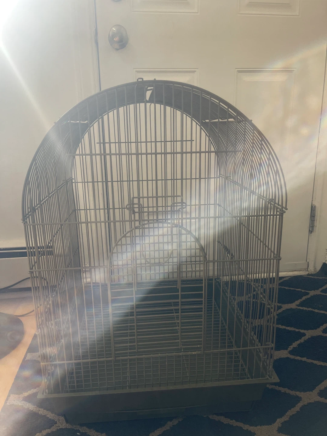Metal Bird Cage with Tray - photo 2