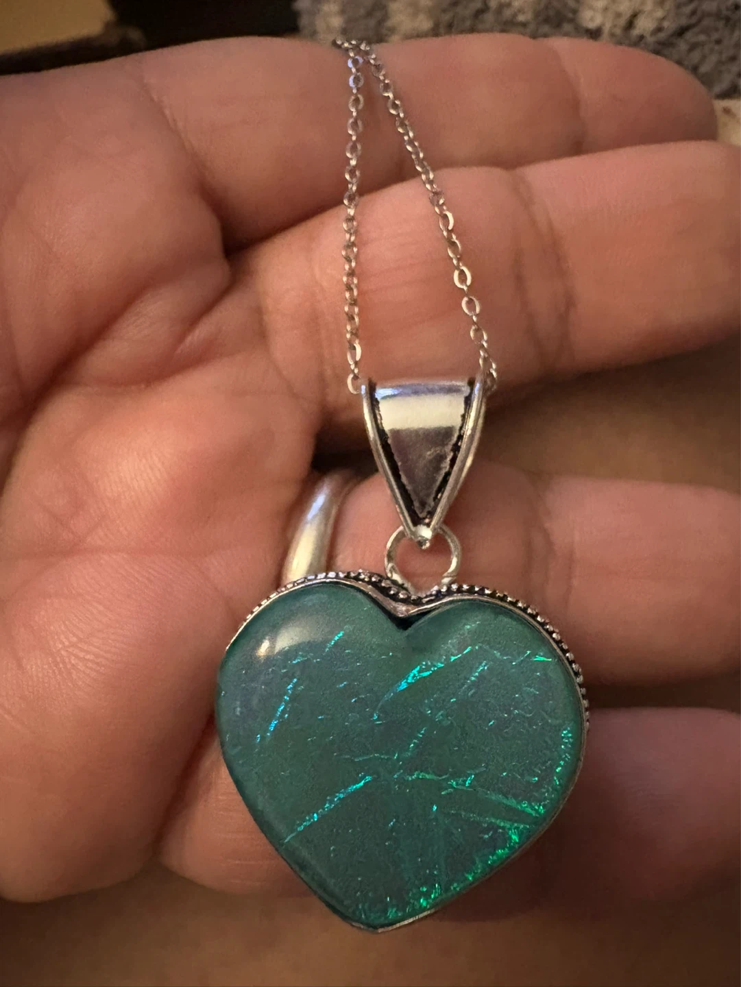 Genuine 925 Heart Pendant Necklace & 925 Sterling Silver Chain - photo 3