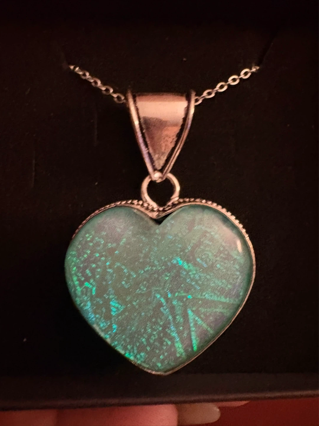 Genuine 925 Heart Pendant Necklace & 925 Sterling Silver Chain