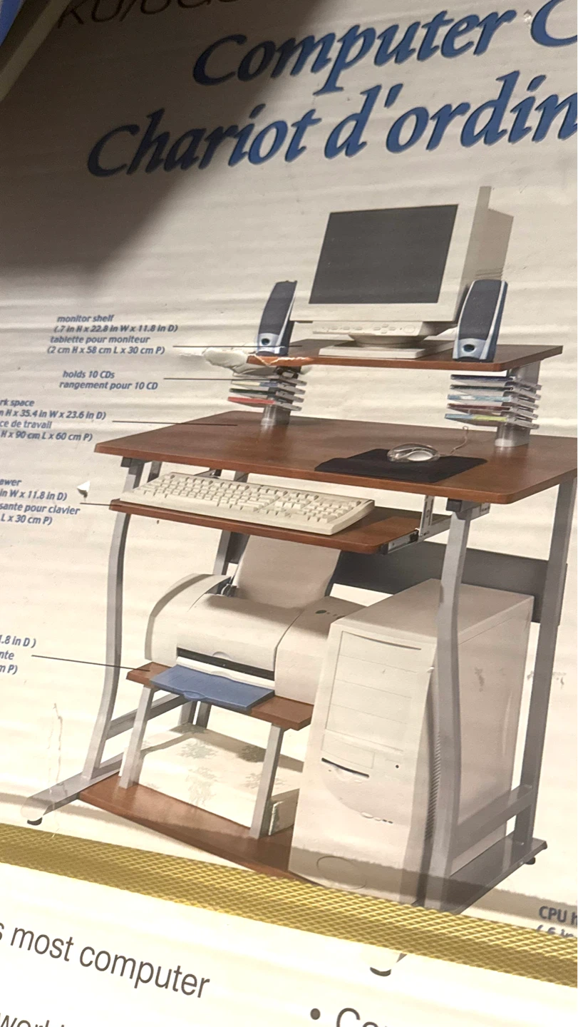 Computer Desk with Monitor Shelf