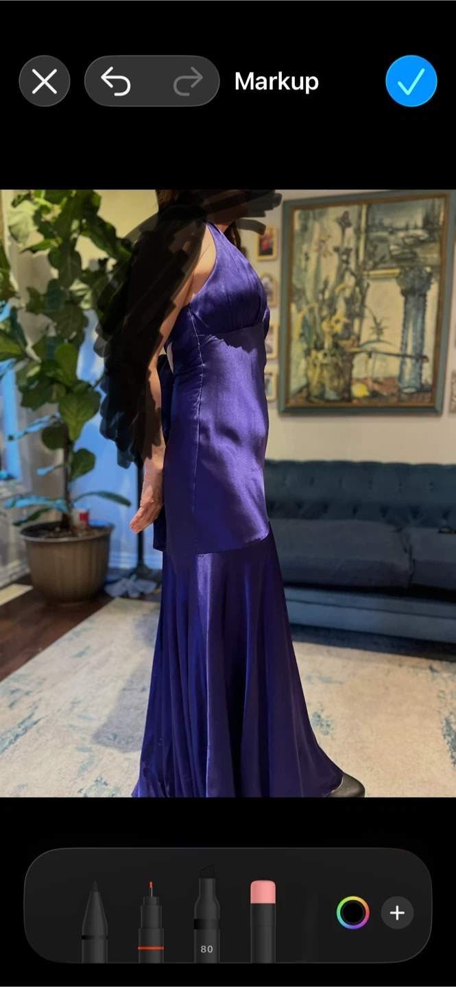 Silk evening dress. Never worn - photo 5
