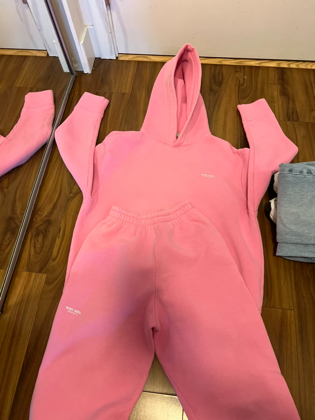 Pink Hoodie and Sweatpants Set - photo 2