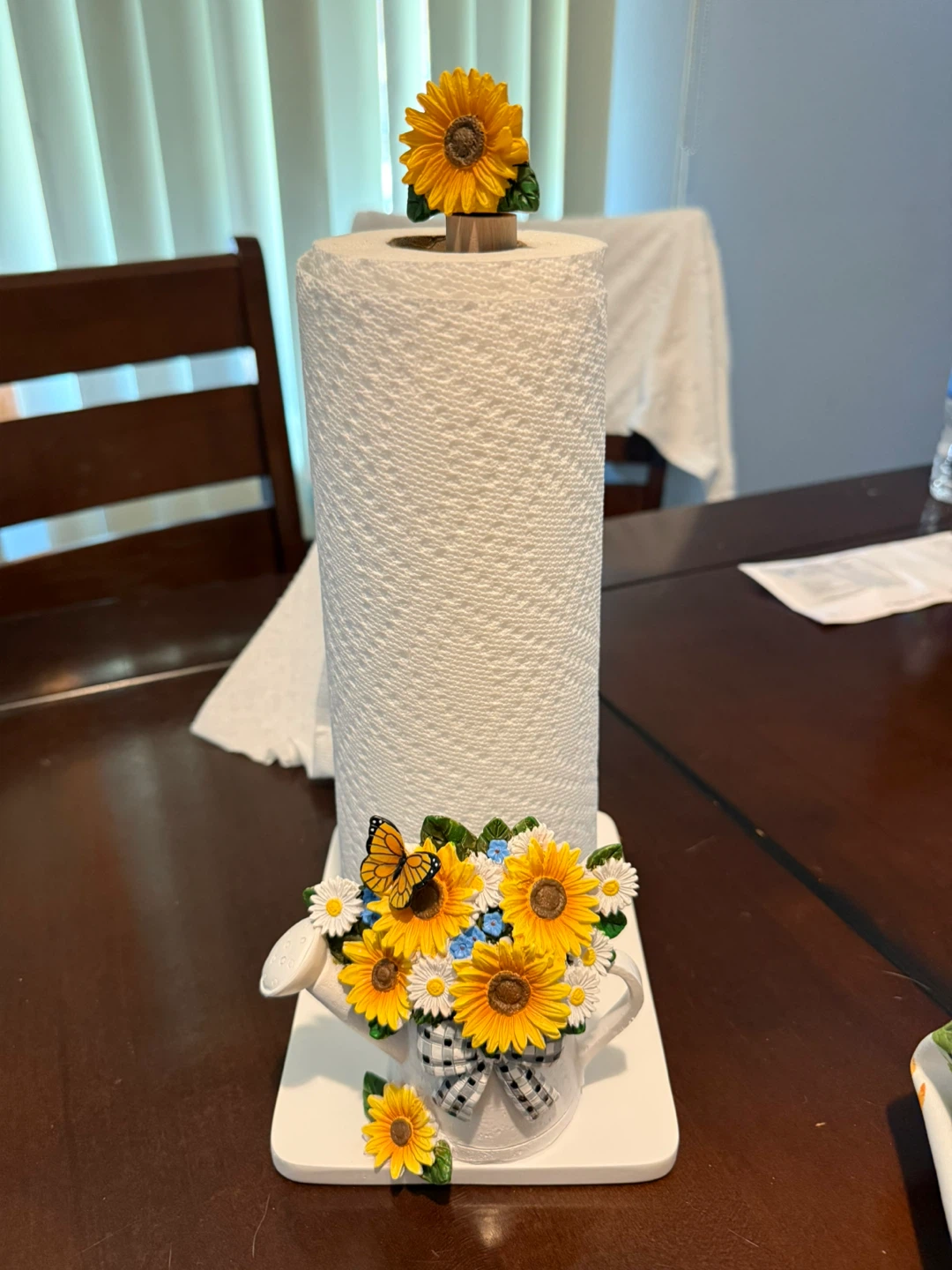 Sunflower Watering Can Paper Towel Holder - photo 2