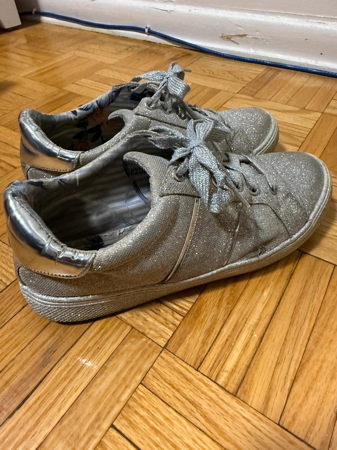 Silver Glitter Sneakers - photo 2