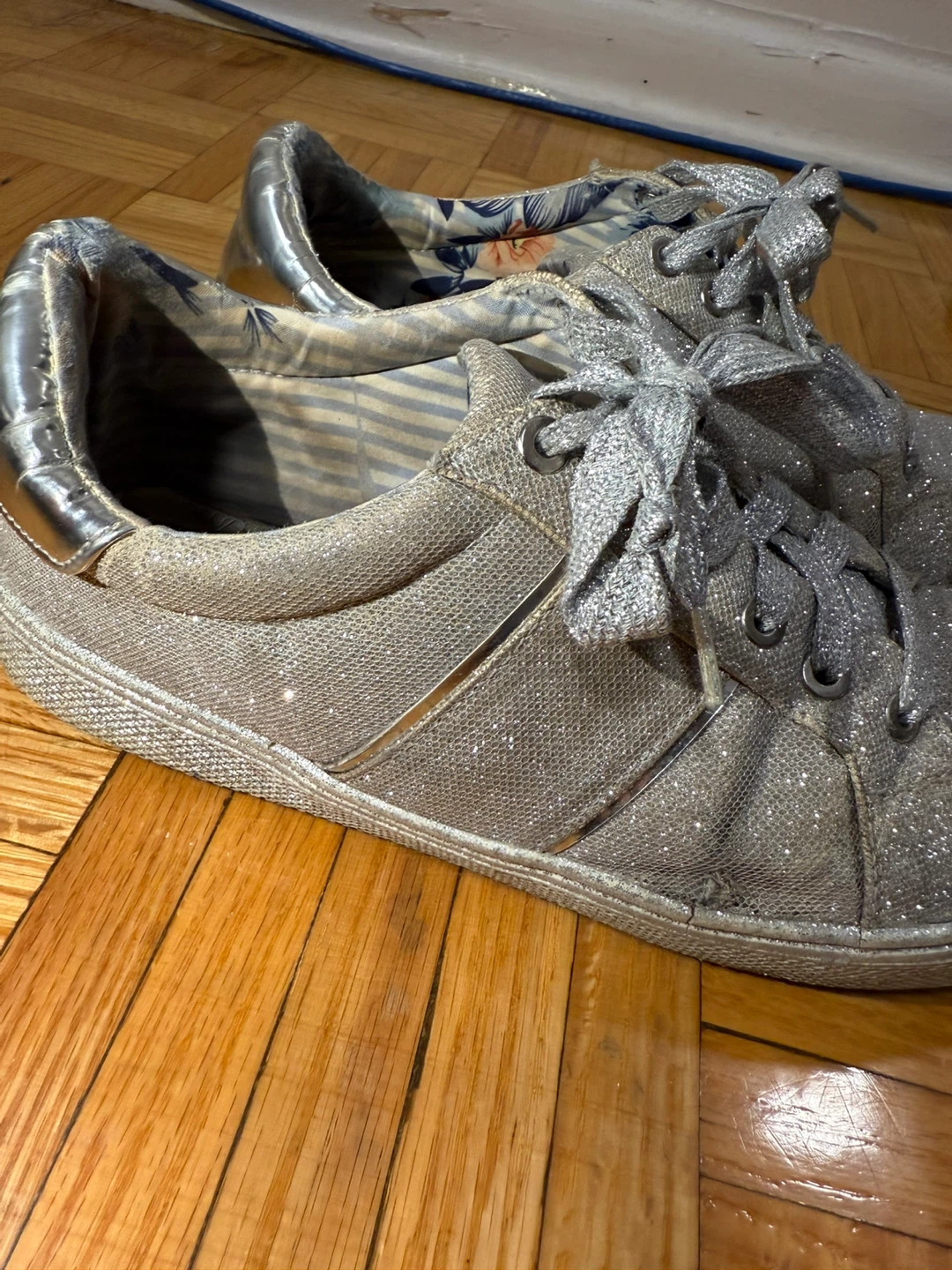 Silver Glitter Sneakers - photo 5