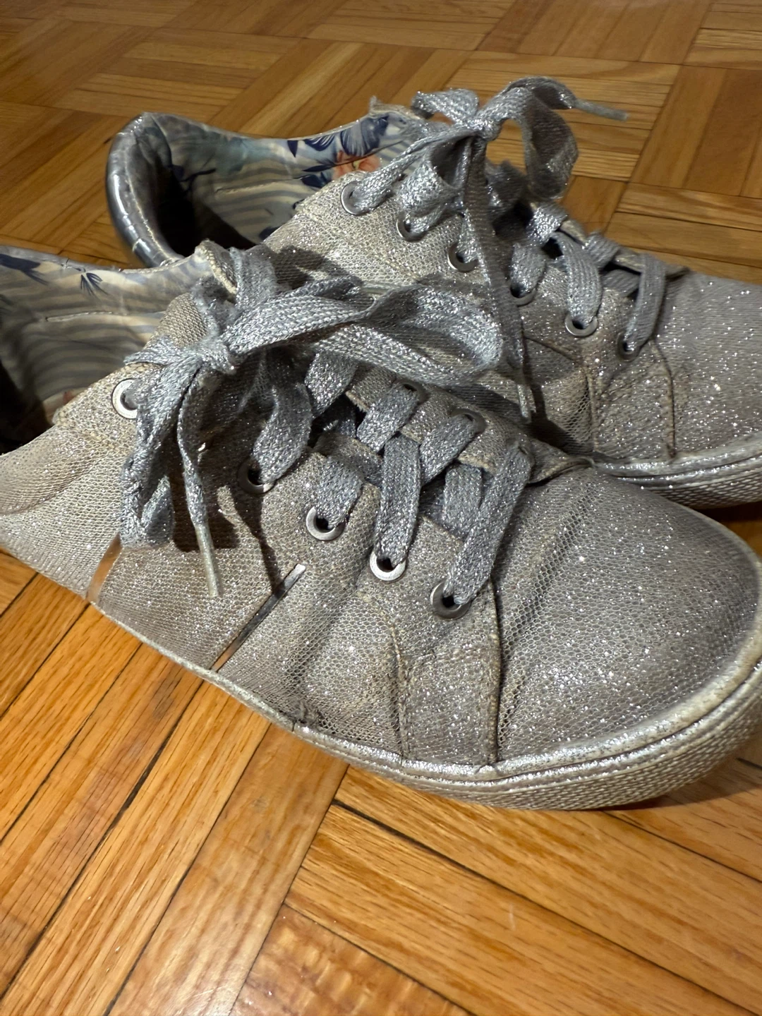 Silver Glitter Sneakers - photo 4