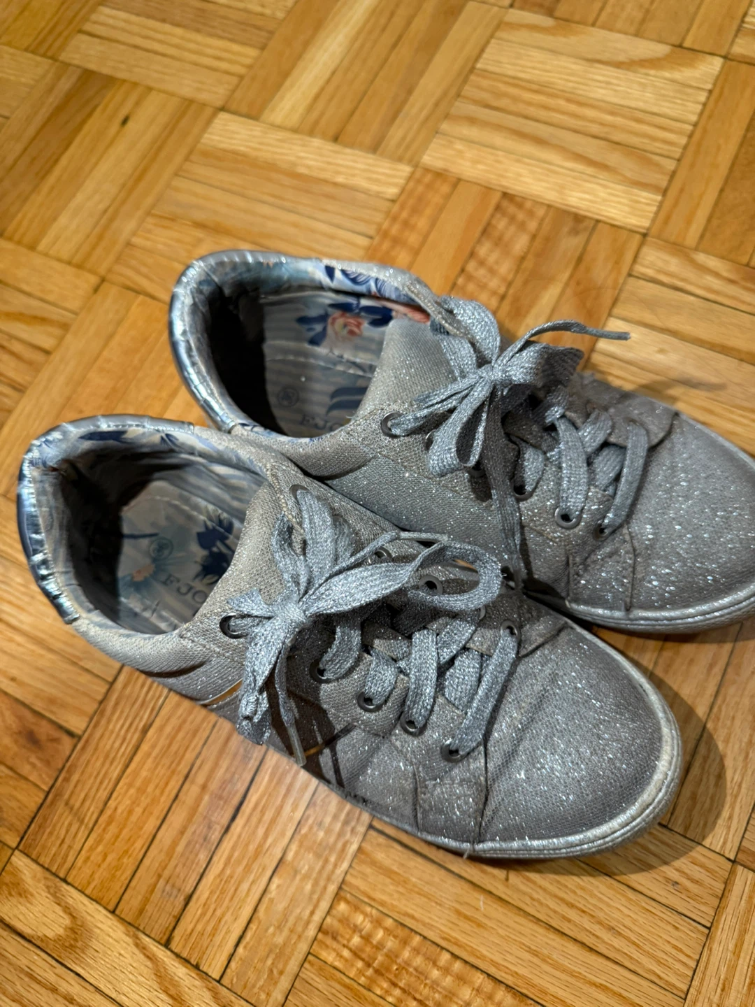 Silver Glitter Sneakers - photo 3