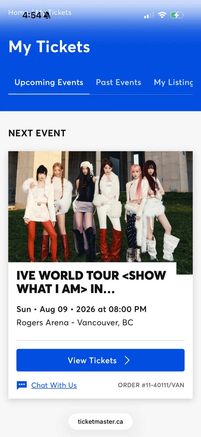 IVE WORLD TOUR <SHOW WHAT I AM> Vancouver Ticket