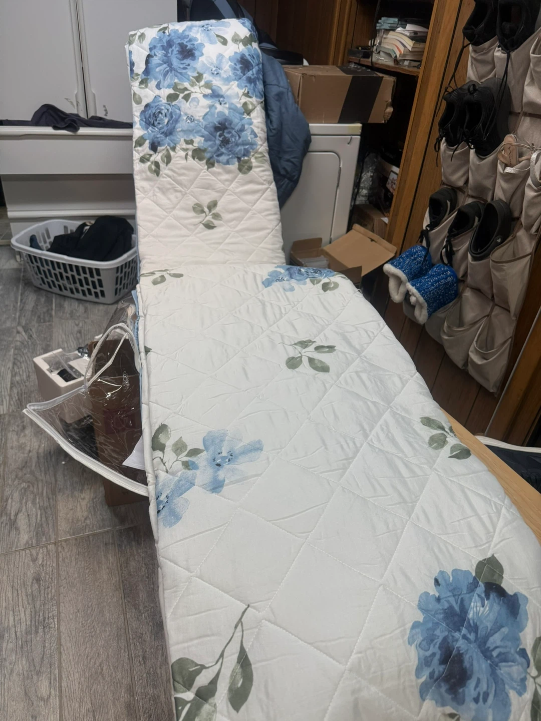 Blue Bedspread King Blue Floral - photo 3