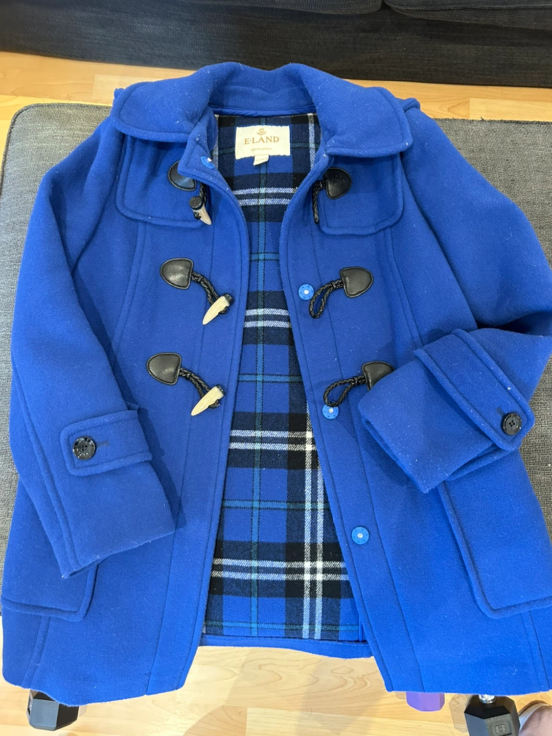 Beautiful Blue Wool Coat
