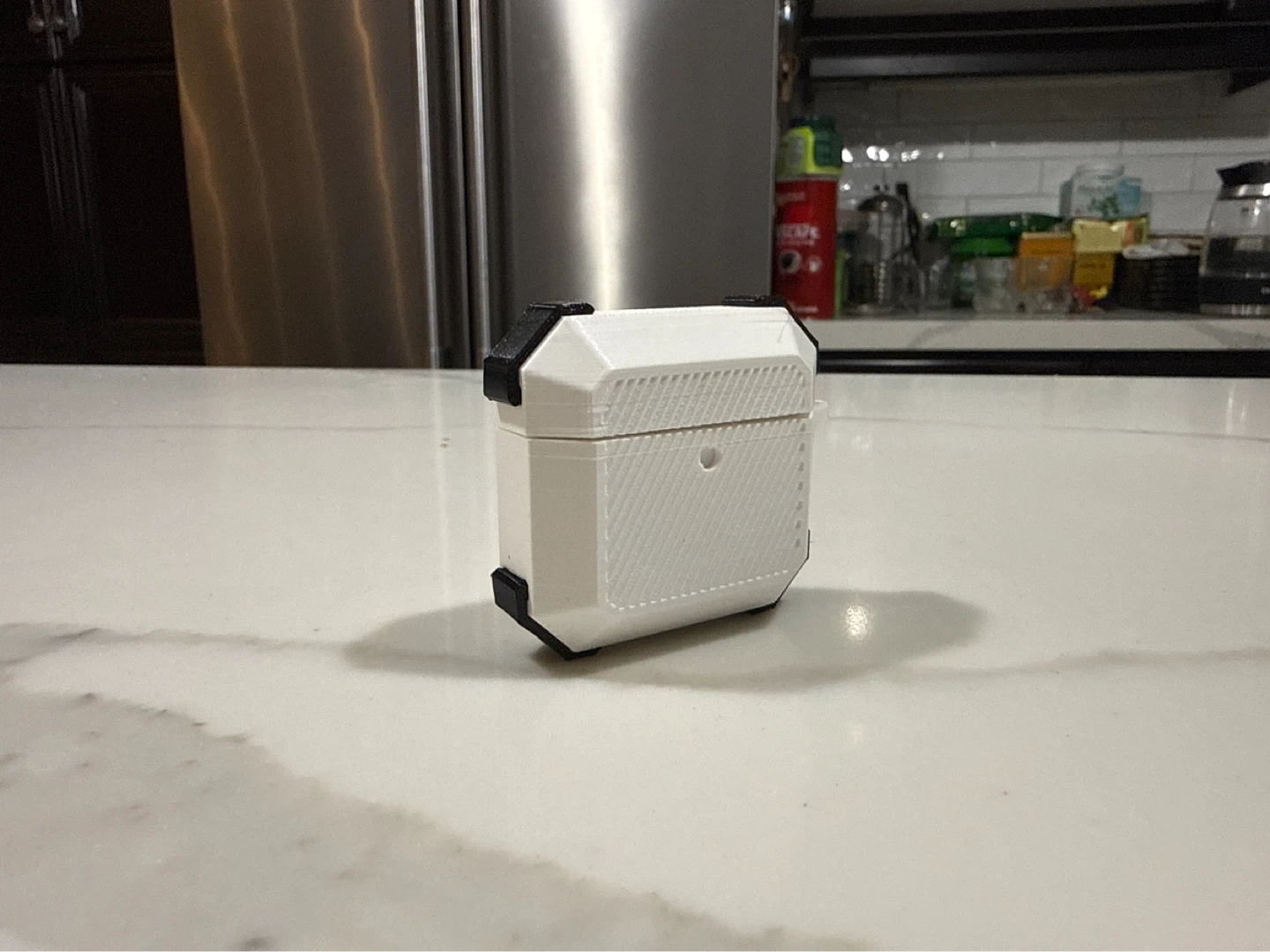 3D printed AirPods 4 case with keychain hole