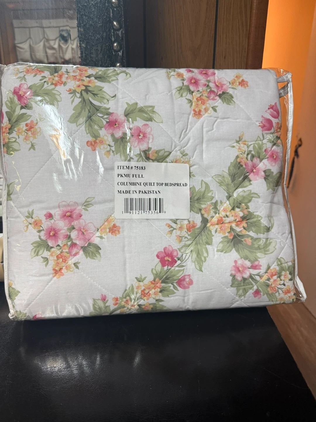 COLUMBINE QUILT TOP BEDSPREAD FULL PKMU - photo 2