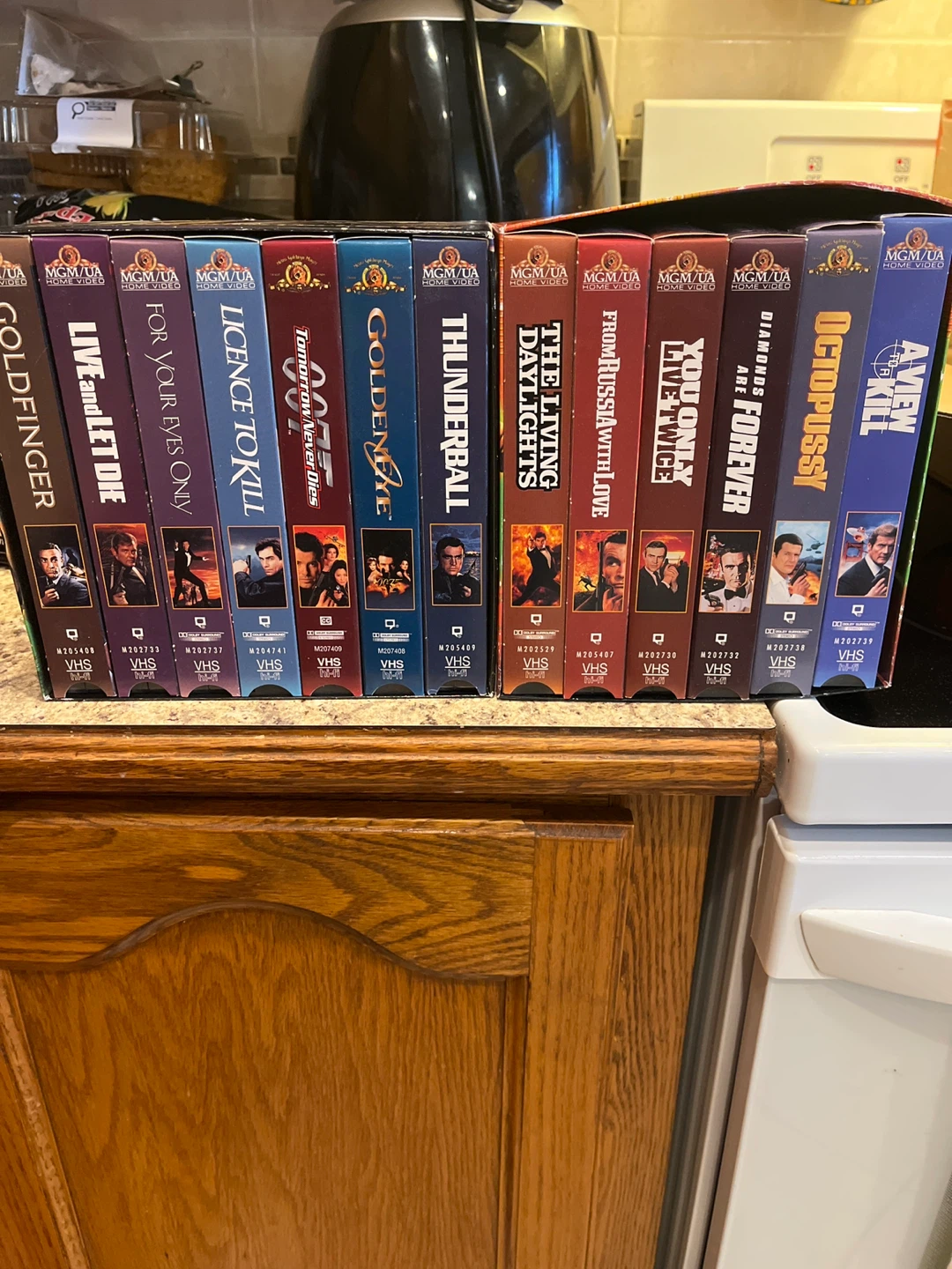 James Bond VHS Collection - 10 Movies