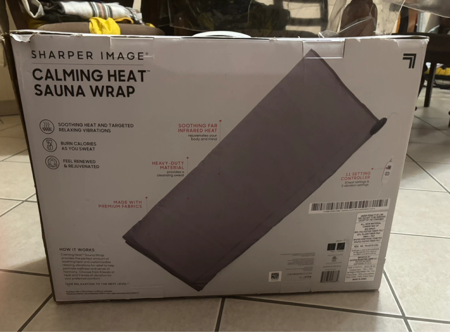 Sharper Image Calming Heat Sauna Wrap - photo 2