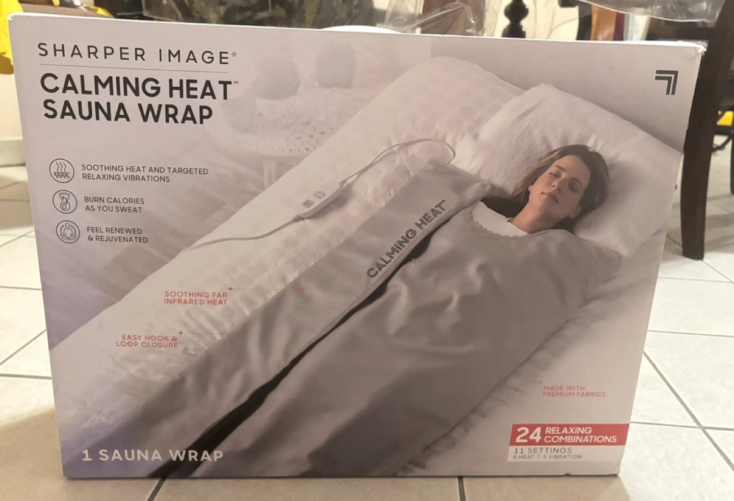 Sharper Image Calming Heat Sauna Wrap