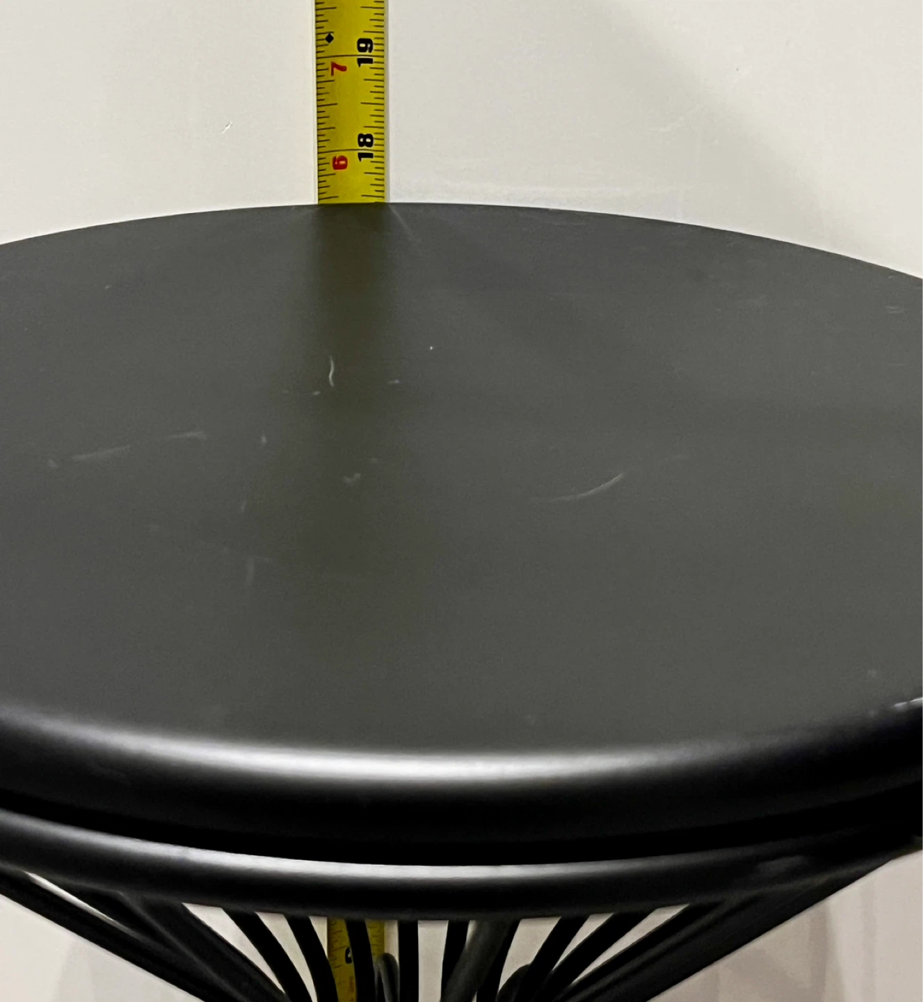 Black Metal Wire Cage Accent Table - photo 2