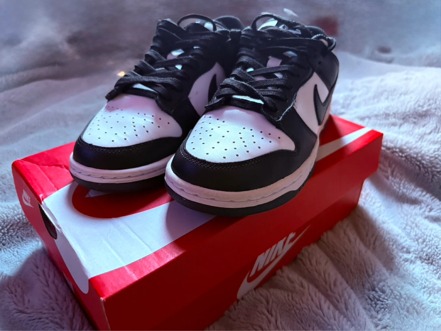 Nike Dunk Low White/Black Women's Shoes - Size 6.5