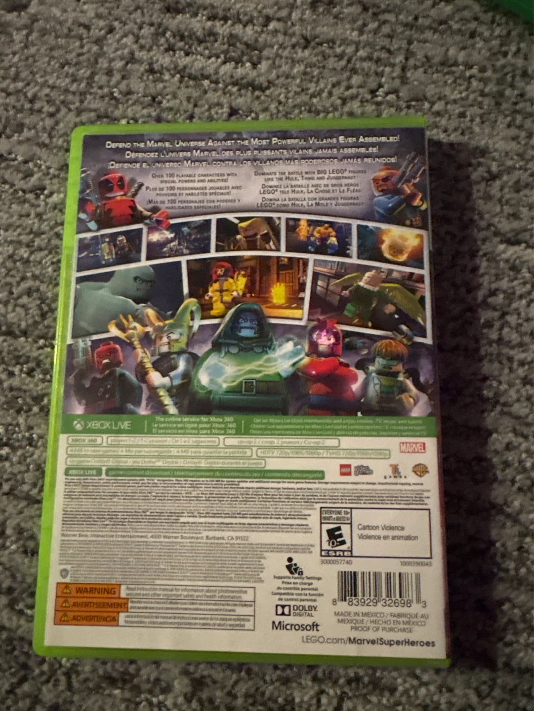 LEGO Marvel Super Heroes XBox 360 Game - photo 2