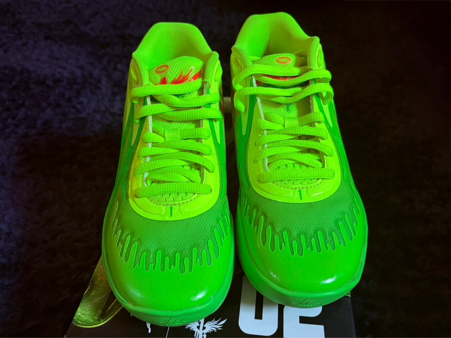 Puma MB.02 x Slime Jr Fluorescent Green Sneakers - photo 2