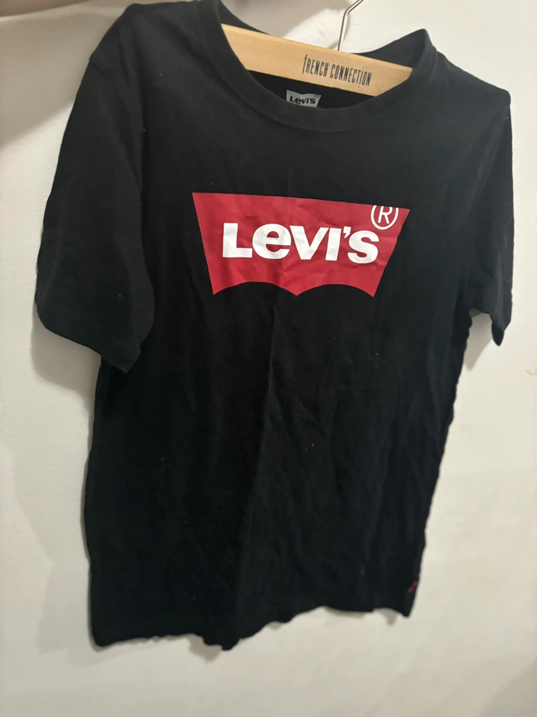 Kids Levi's Black T-Shirt with Red Logo