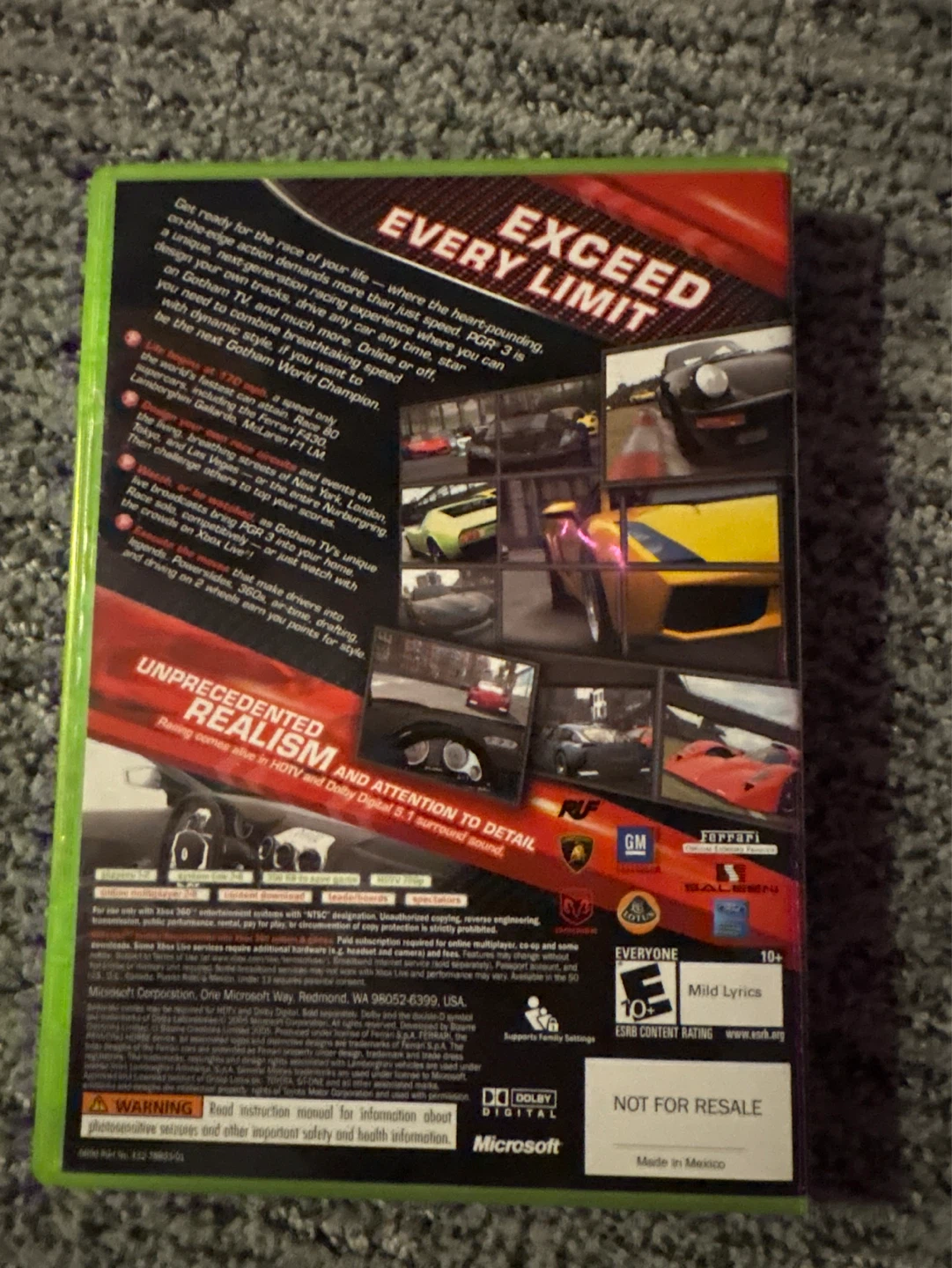 Project Gotham Racing 3 Xbox 360 Game - photo 2