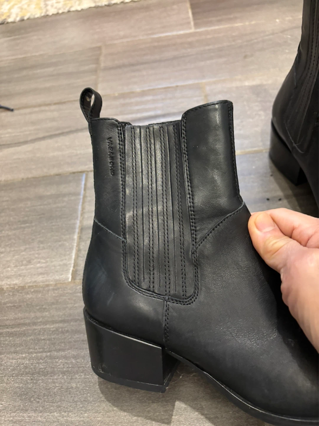 VAGBOND Black Leather Ankle Boots - photo 4