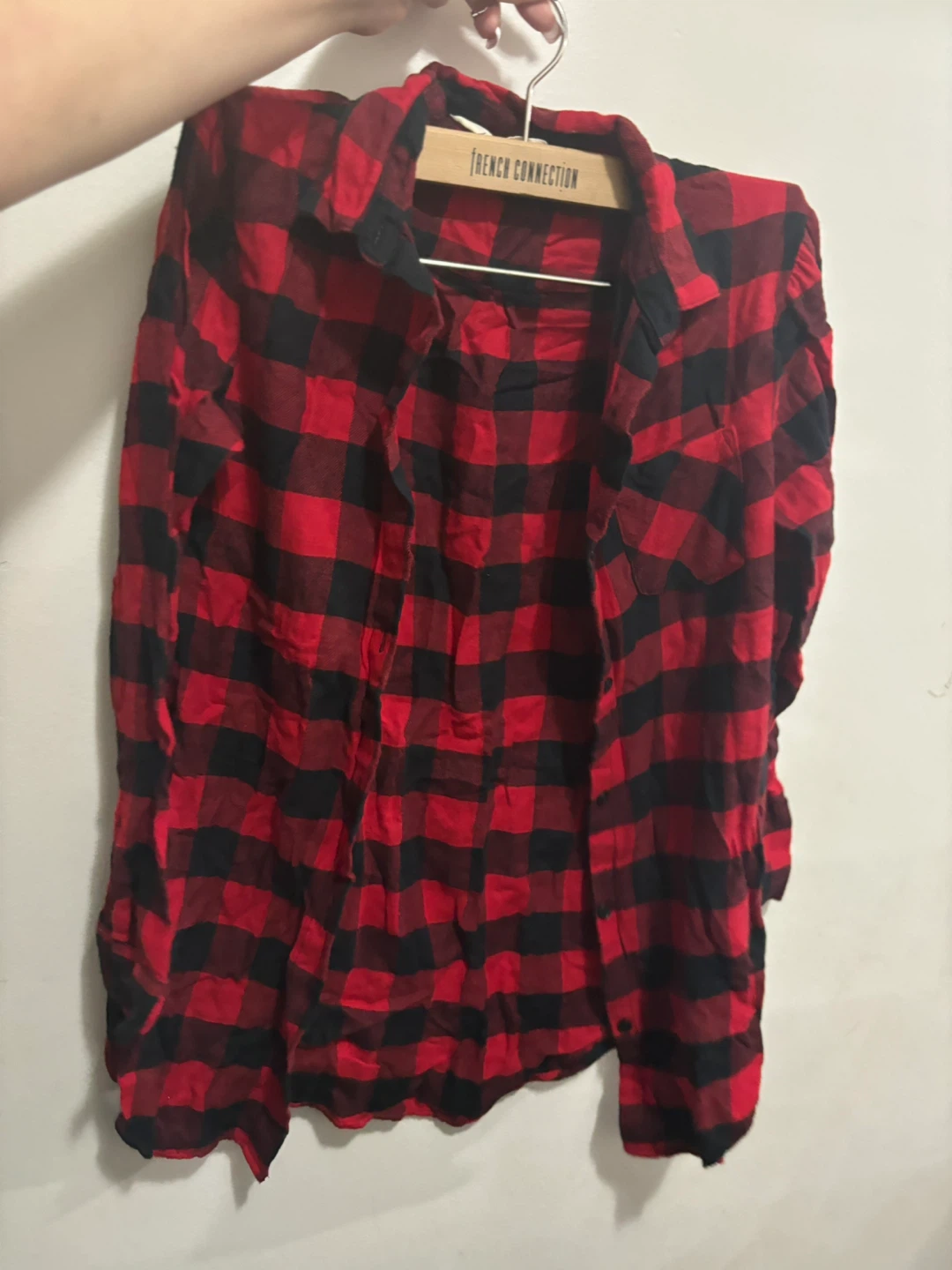 French Connection Plaid Shirts -$5 each large kids