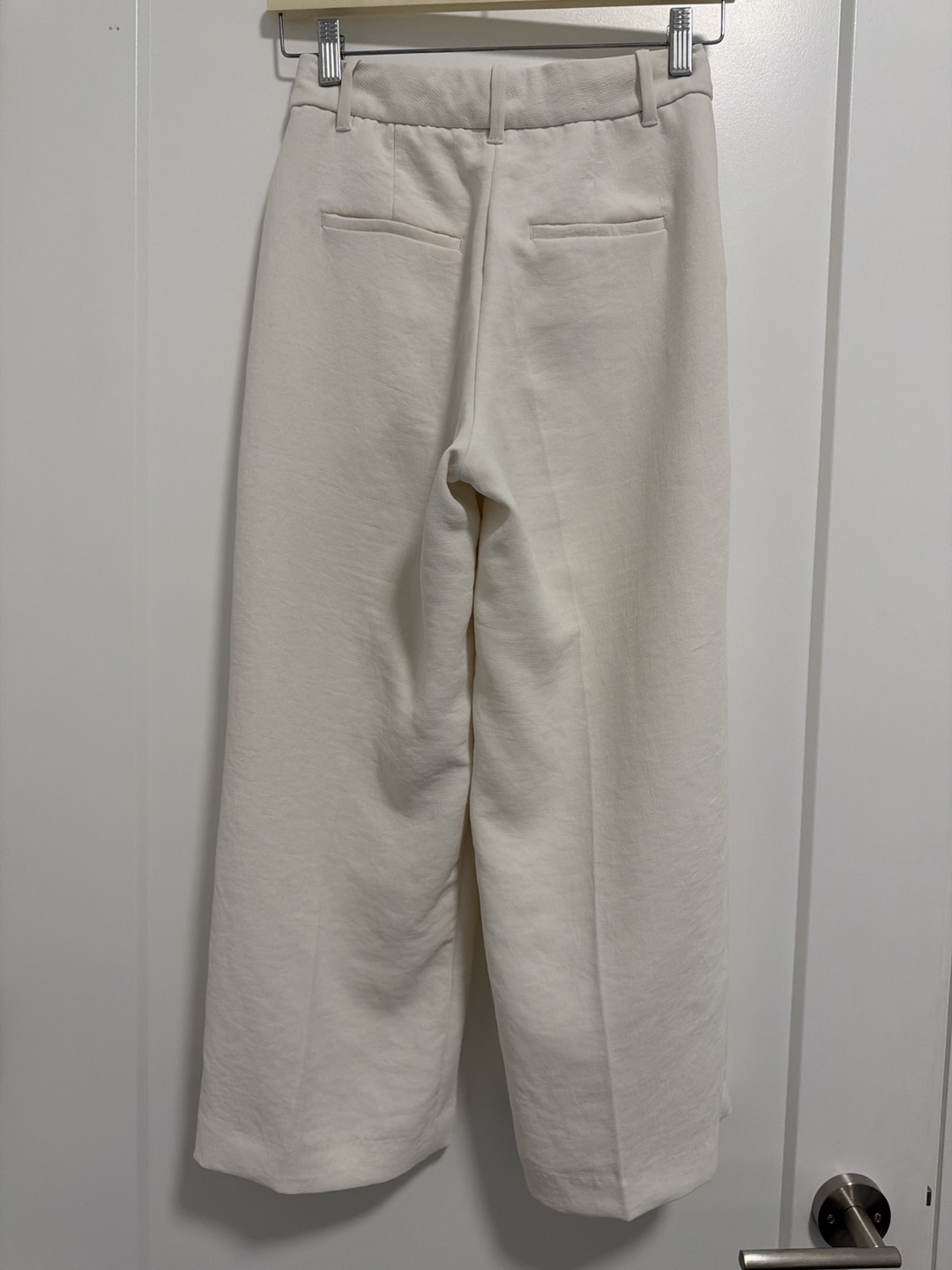 Women's Cream Wide Leg Cropped Pants - photo 2