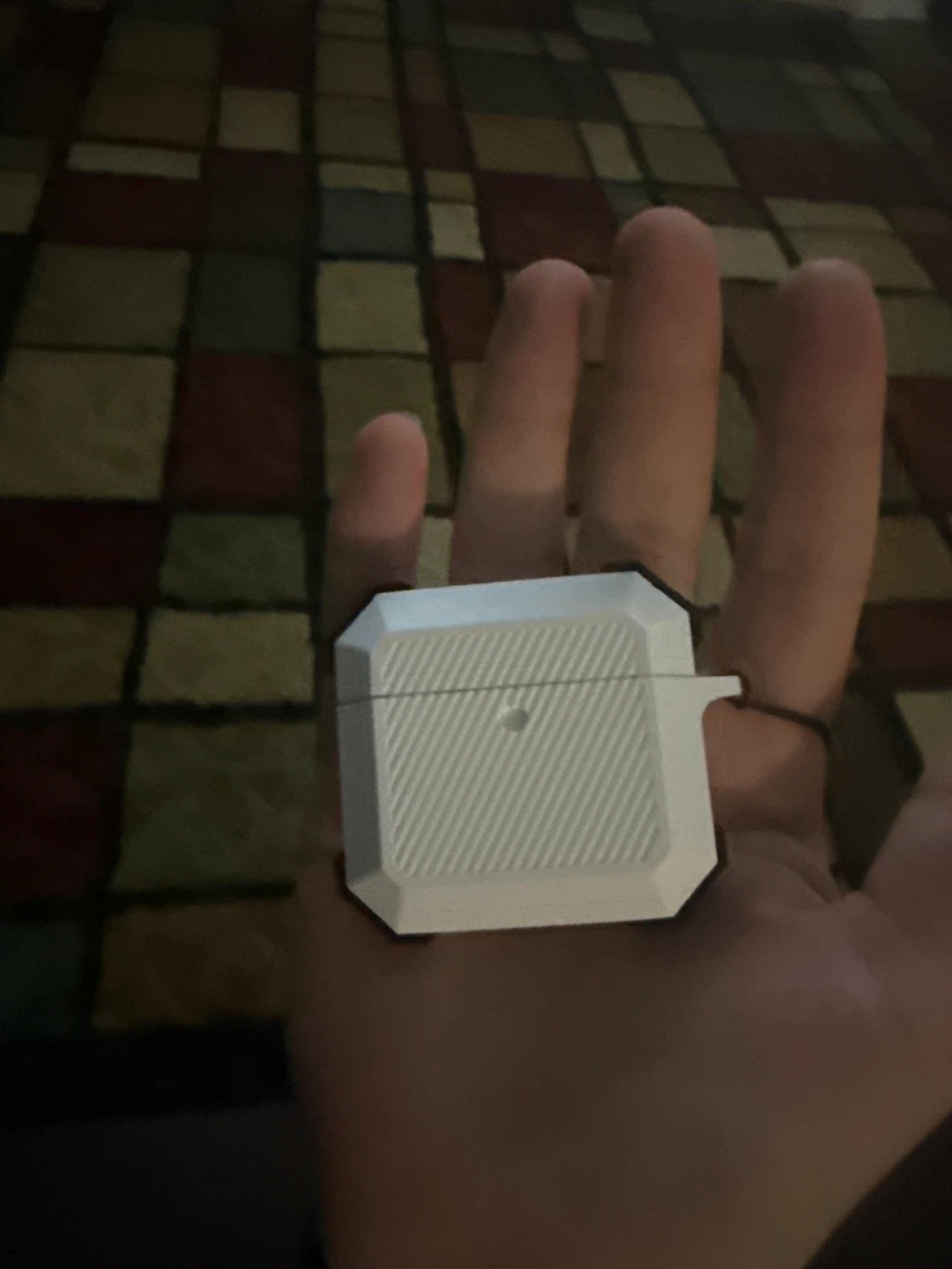 3D printed AirPods 4 case with keychain hole - photo 5