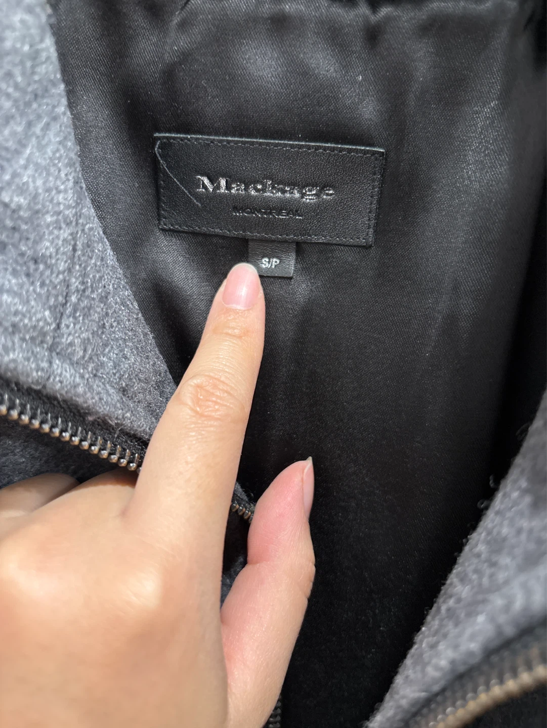 Mackage DRY CLEANED Wool Blend Coat with Fur Trim - Size S/P - photo 2