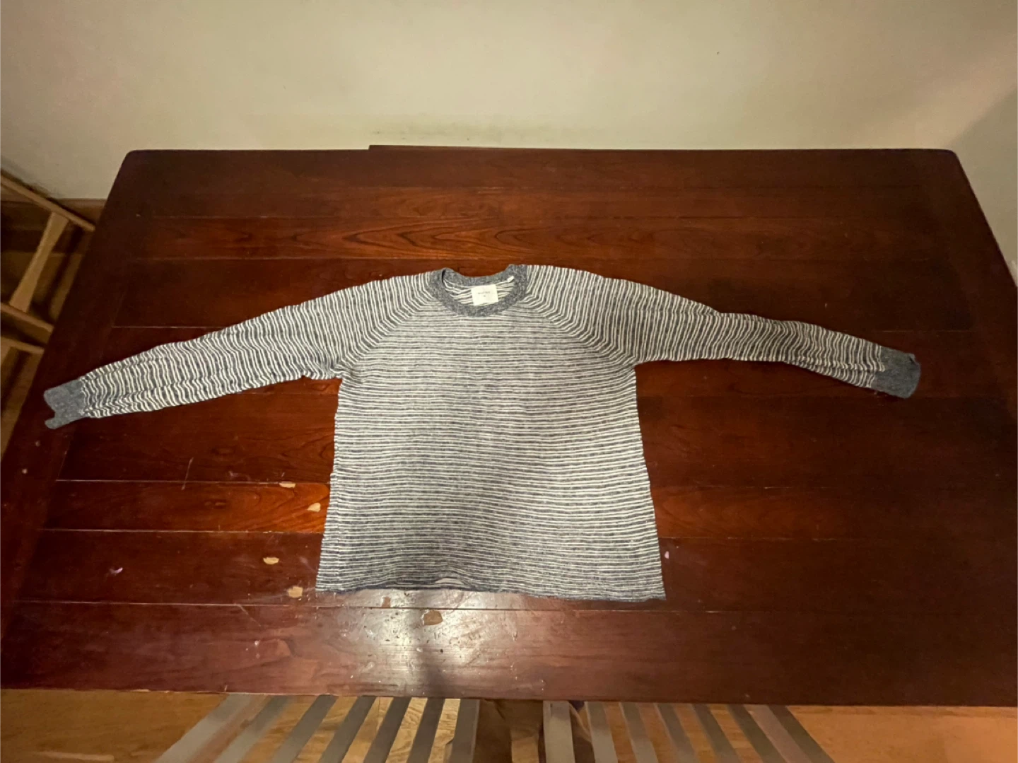 Billy Reid Cotton Silk Striped Sweater - Size M Lightweight Knit - photo 2