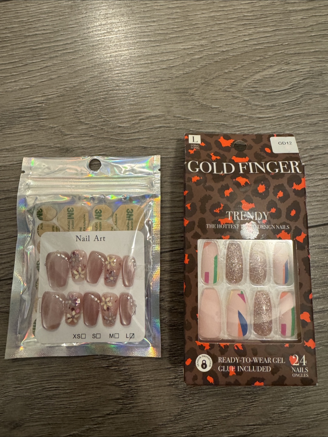 Two Pairs of Press-On Nails