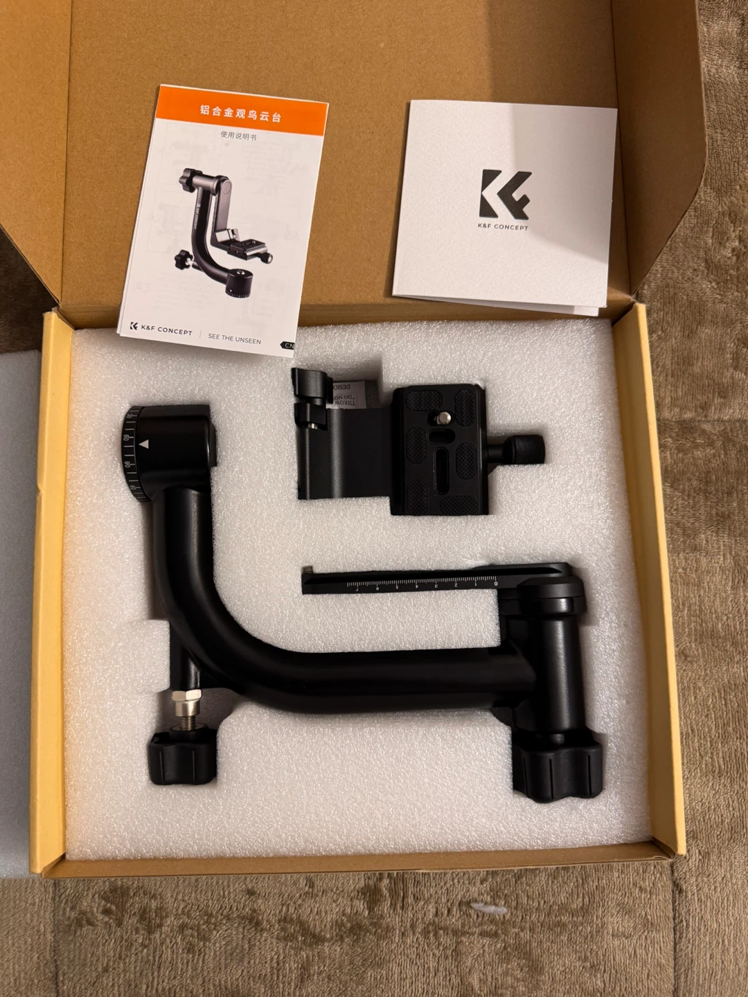 K&F  Gimbal Head tripod