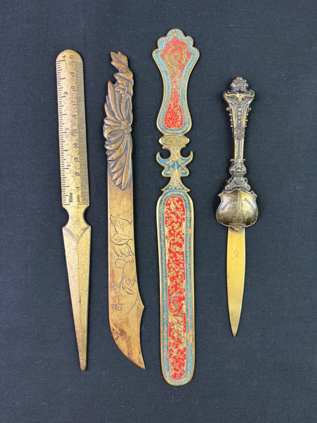 Vintage Brass Letter Opener Rare Collection!