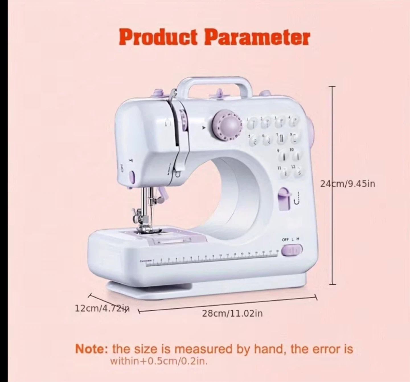 White Mini Sewing Machine - photo 2