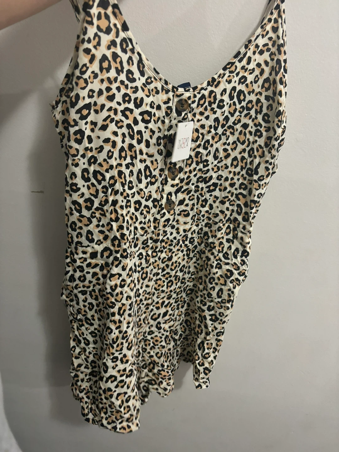 Cat & Jack Leopard Print Romper Size Mbkids
