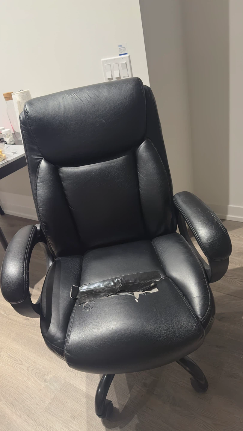 Black Executive Office Chair - Some Wear - photo 3