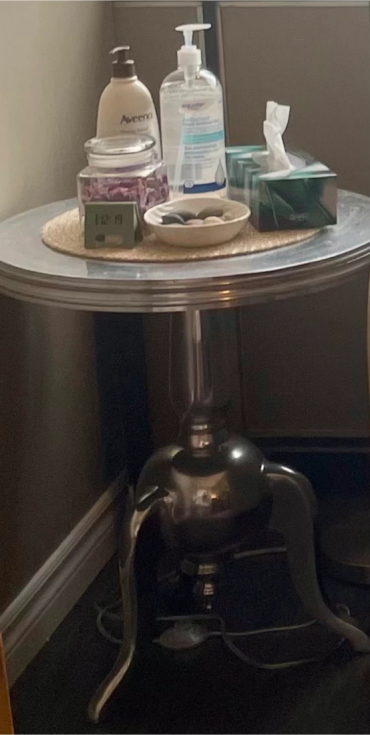Solid Metal Side Table