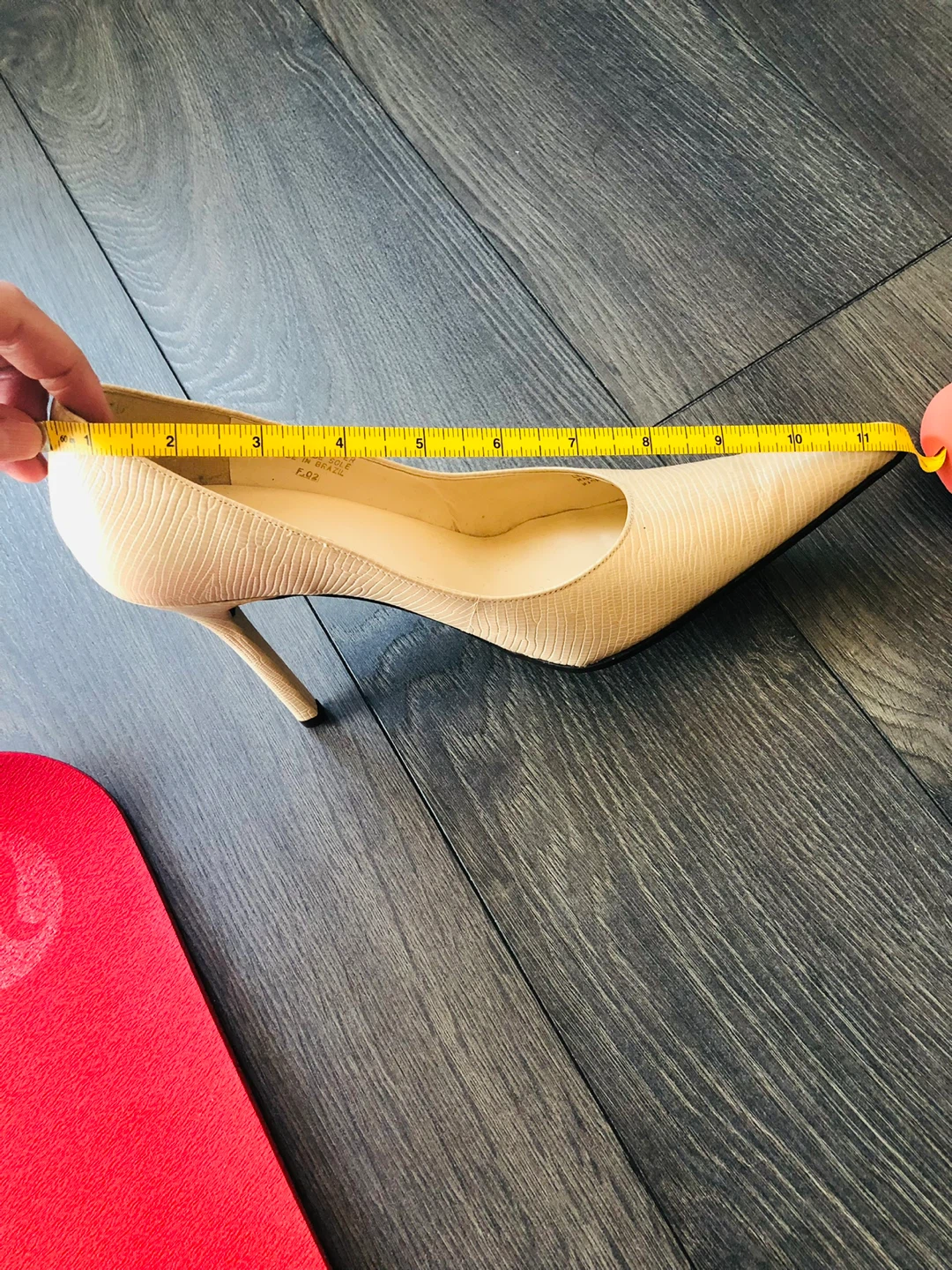 ALDO Women's Beige Faux Snake Print Heels Size 9 - photo 4
