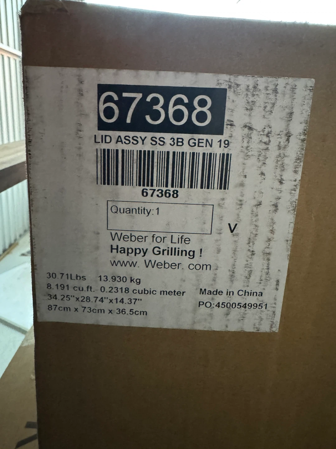 Weber Stainless Steel Grill Lid Assembly - photo 3