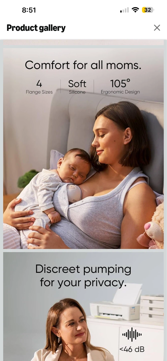 eufy Wearable Breast Pump E10- new open box - photo 4