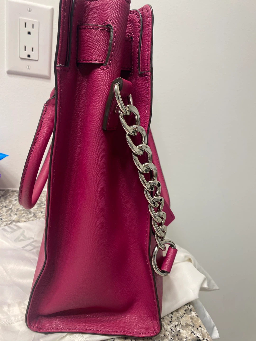 Michael Kors Pink Leather Satchel Handbag - photo 2