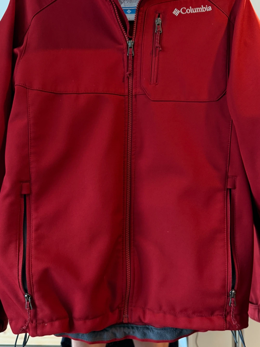 Columbia Red Softshell Jacket Size Small - photo 4