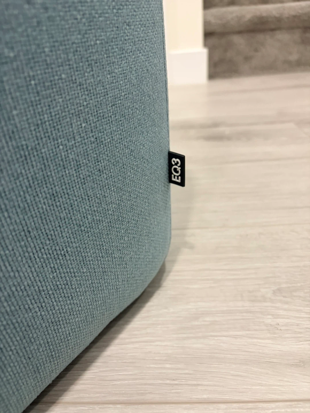 EQ3 Light Blue Hexagonal Ottoman - photo 3