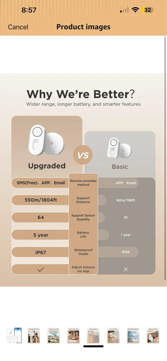 GoveeLife Smart Water Leak Detector 3-Pack - photo 5