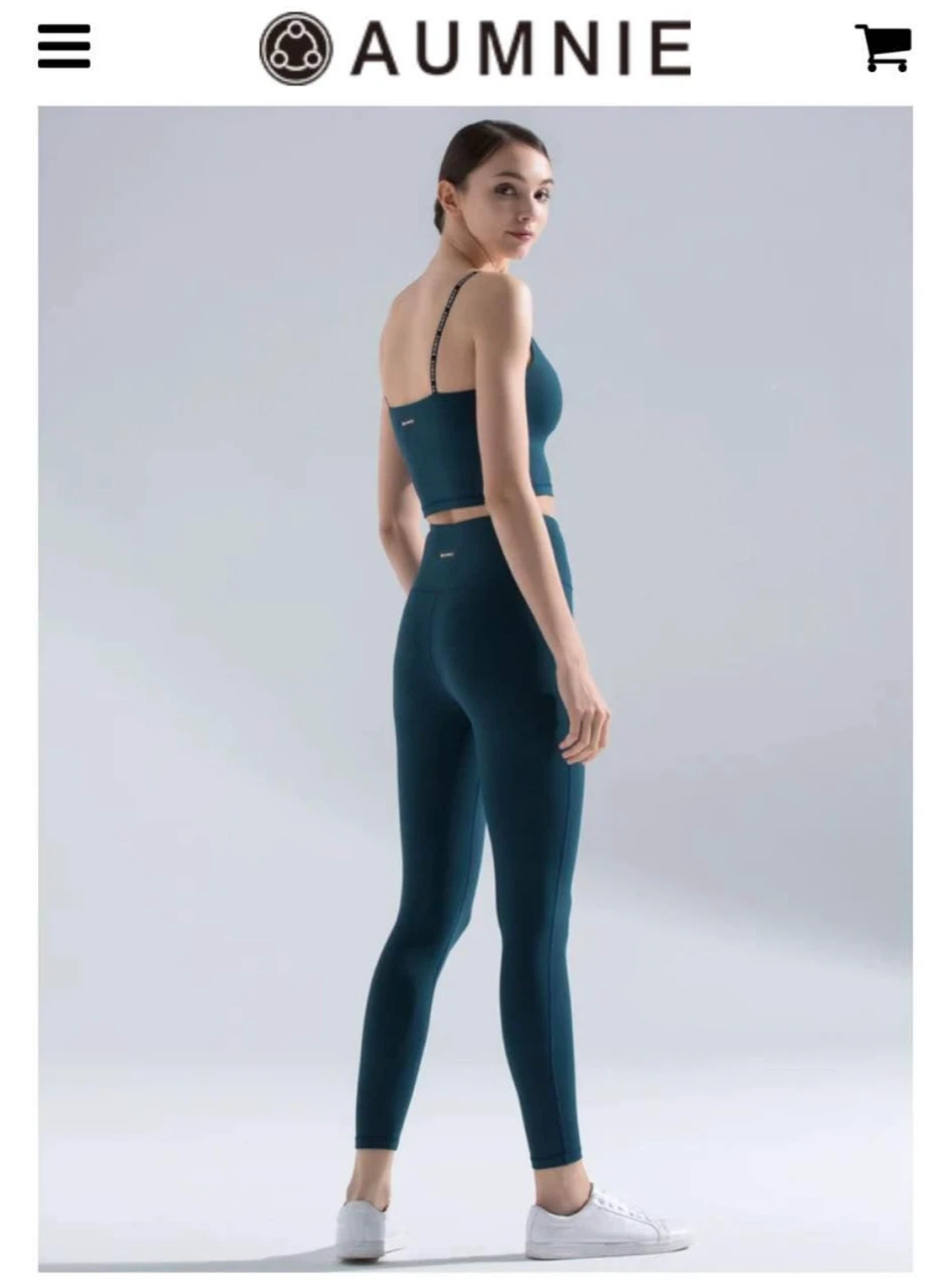 Aumnie Teal Yoga Set - Top & Leggings (size small) - photo 2